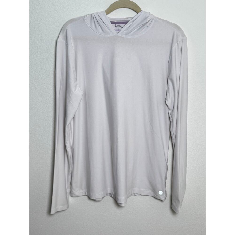 Avalanche White UPF 50+ Hoodie Sun Shirt Large Active